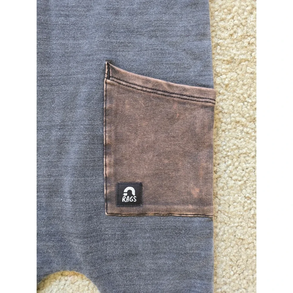 Rags Baby Romper Jumpsuit One Piece Grey Brown Size 12-18‎ Months